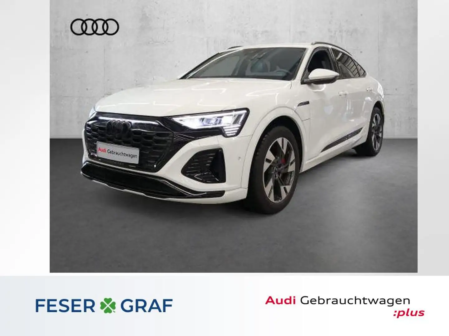 Audi Q8 Sportback e-tron 55 qu. S line +Headup+AHK+Pano+ Weiß - 1