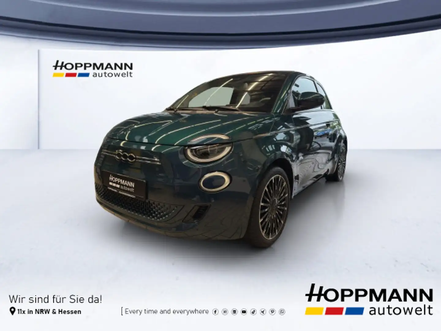 Fiat 500e Cabrio By Bocelli PDC LED Kamera Navi JBL Vert - 1