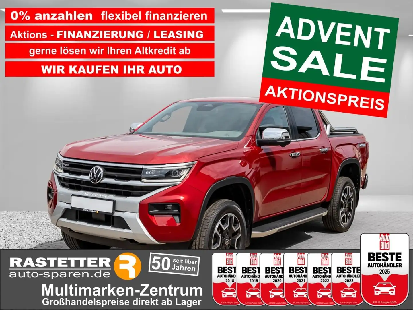 Volkswagen Amarok 3.0 TDI Aventura Styling+AHK+Leder+Harman+Matrix+2 Rojo - 1