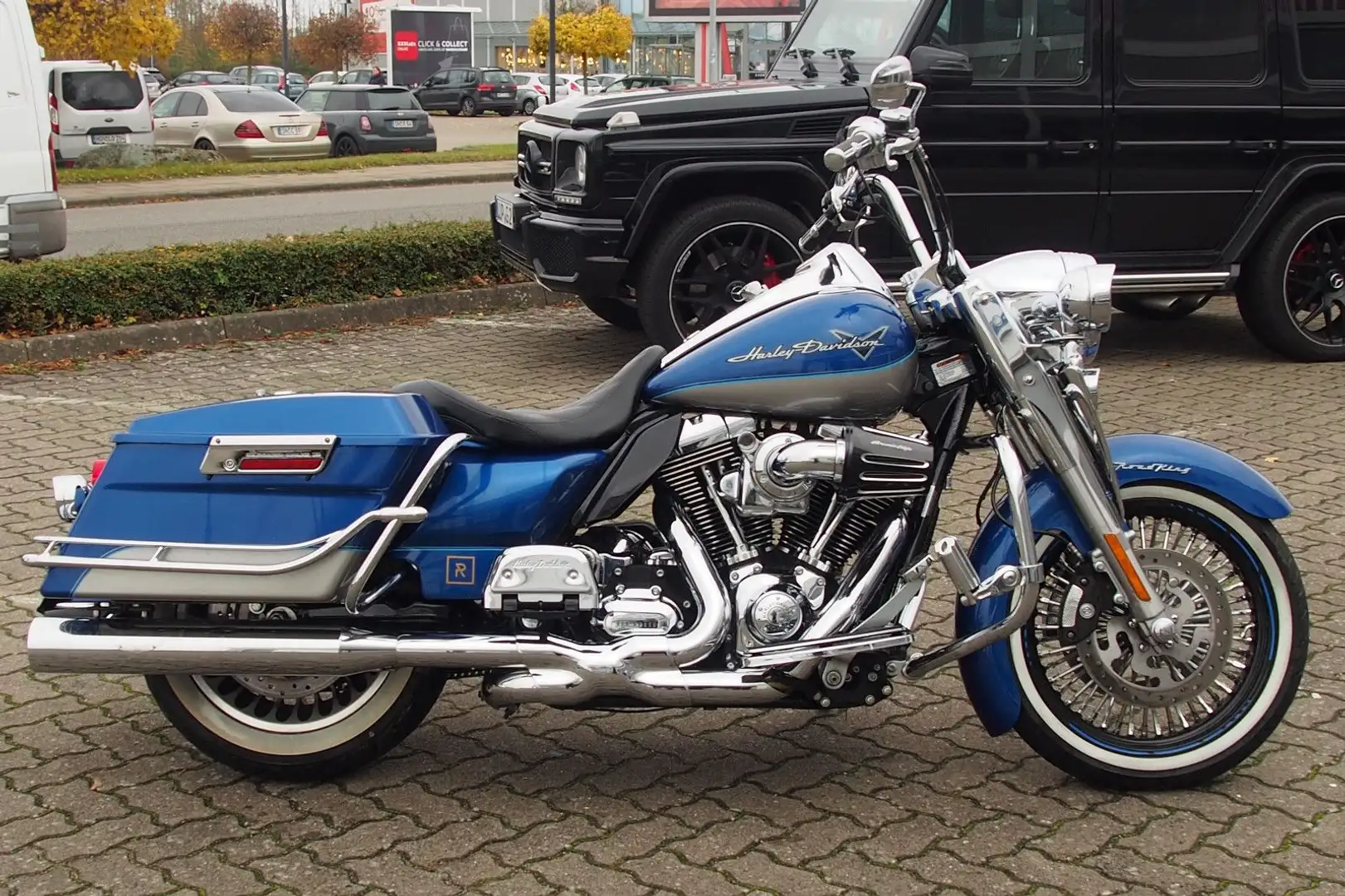 Harley-Davidson Road King Custom FLHR /Klappenauspuff/Koffer/LED Albastru - 2
