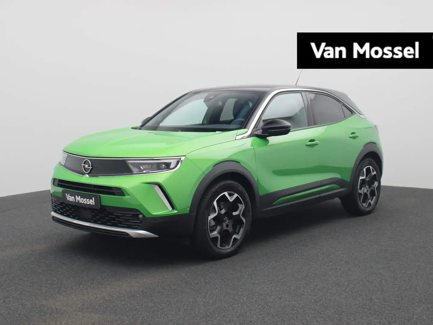 Opel Mokka-E Ultimate 50-kWh | Half-Leder | Navi | ECC | Cam | Groen - 1