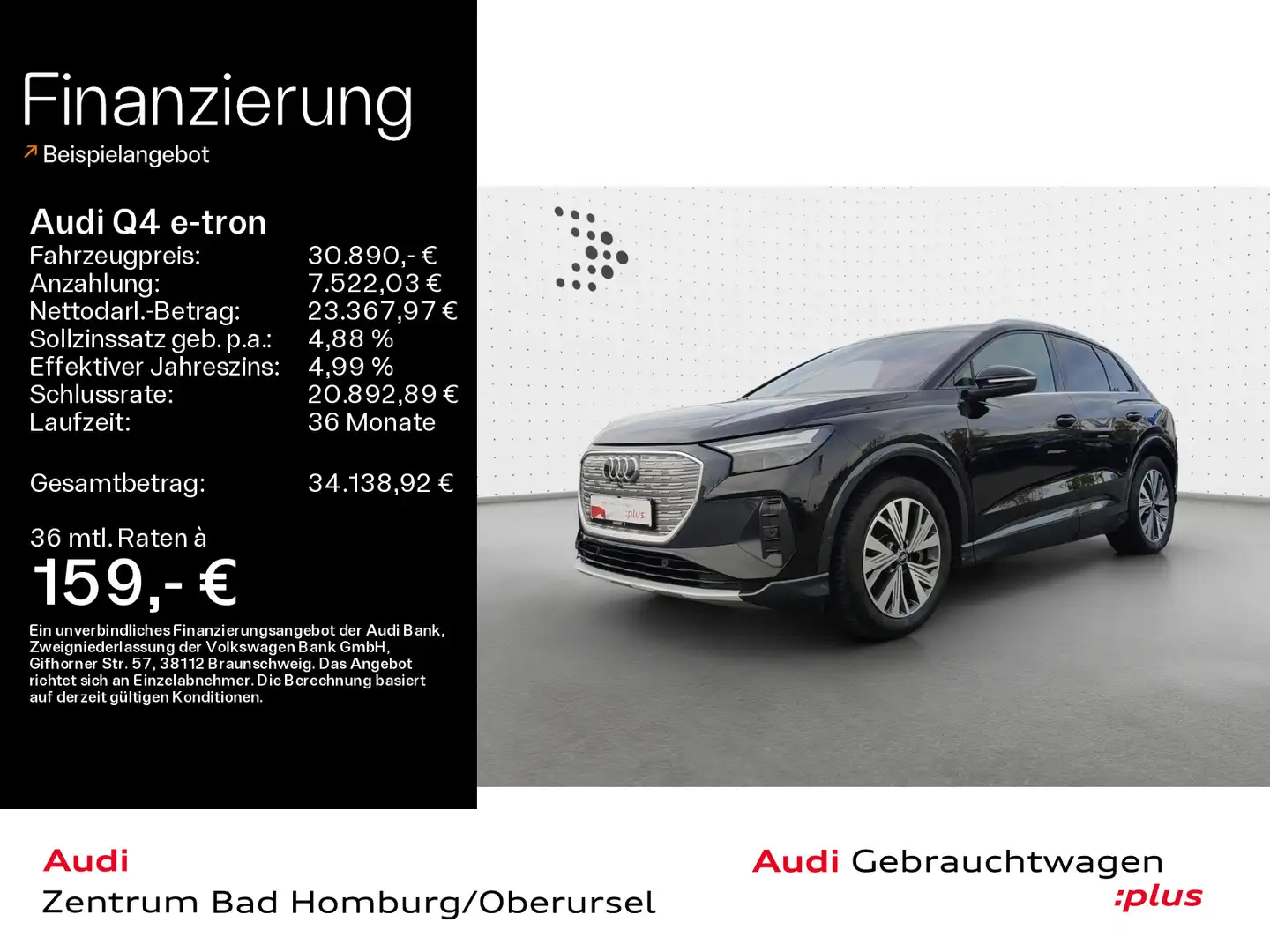 Audi Q4 e-tron 40*Navi*LED*Alu*AHK*PDC*Virtual Cockpi Schwarz - 1