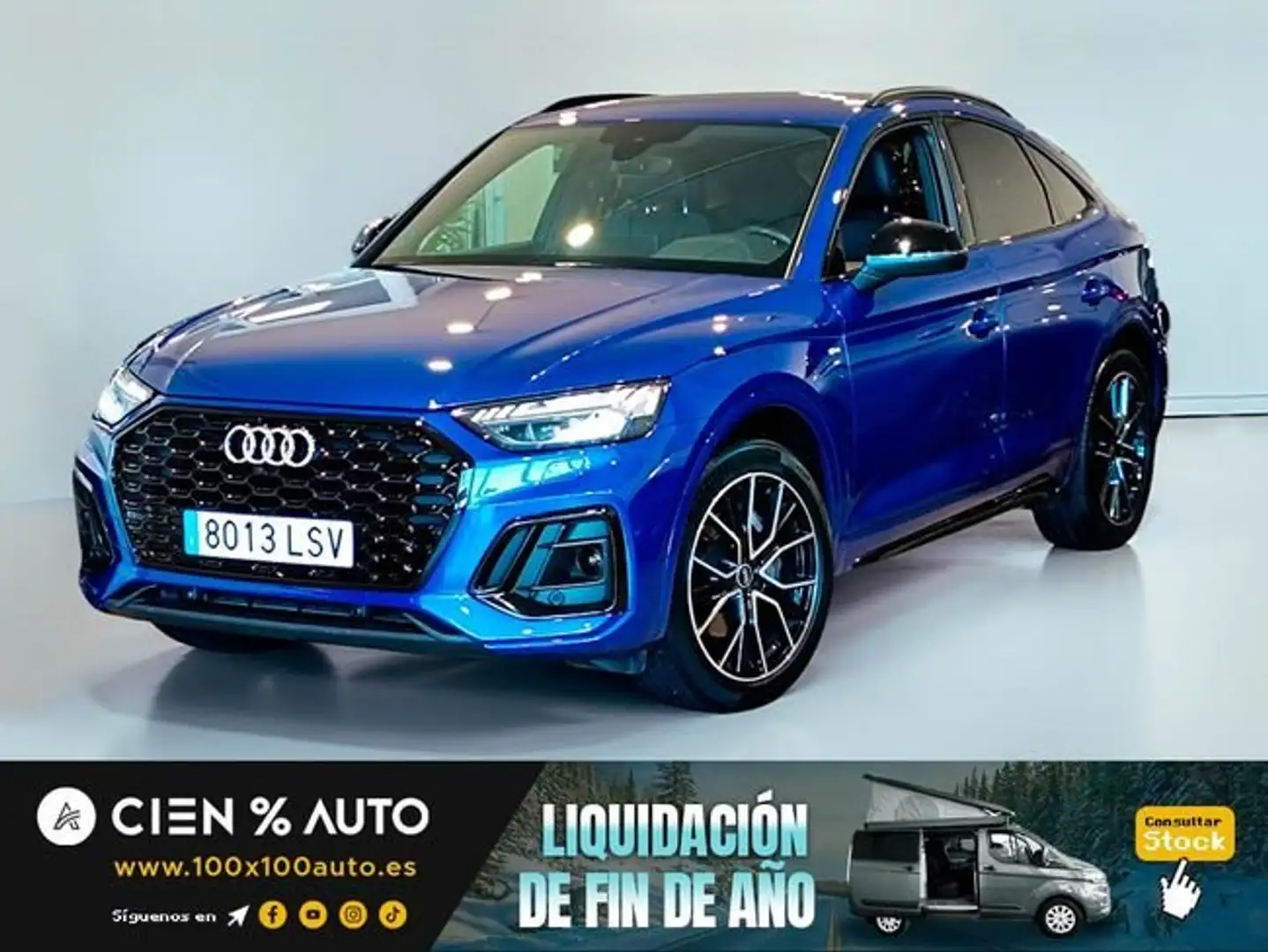 Audi Q5 Black line 35 TDI 120kW S tronic Blauw - 1