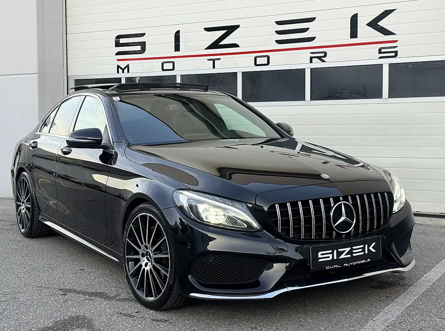 Mercedes-Benz C 180 d Aut./AMG-63 LOOK/PANO/NAVI/KAMERA/LED/STZHZG Schwarz - 2