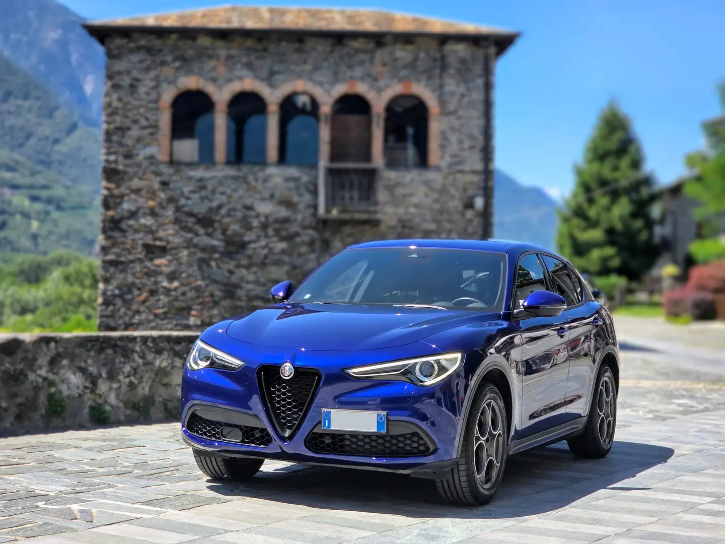 Alfa Romeo Stelvio Stelvio 2022 2.0 Turbo Sprint Q4 Blu/Azzurro - 1
