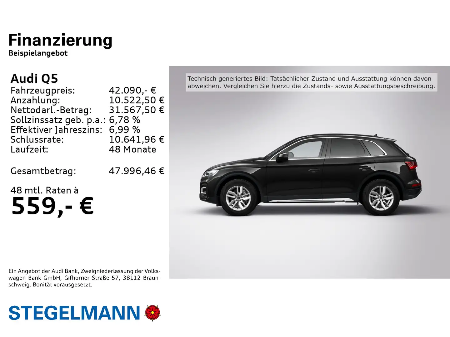 Audi Q5 50 TDI qu. Tiptr. advanced *LED*Kamera*Navi* Schwarz - 2