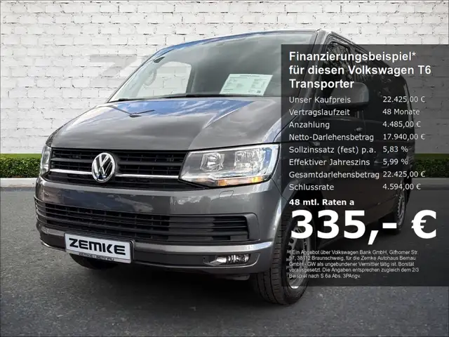 Volkswagen T6 Transporter EcoProfi lang Kasten 2.0 TDI DSG Apple CarPlay And