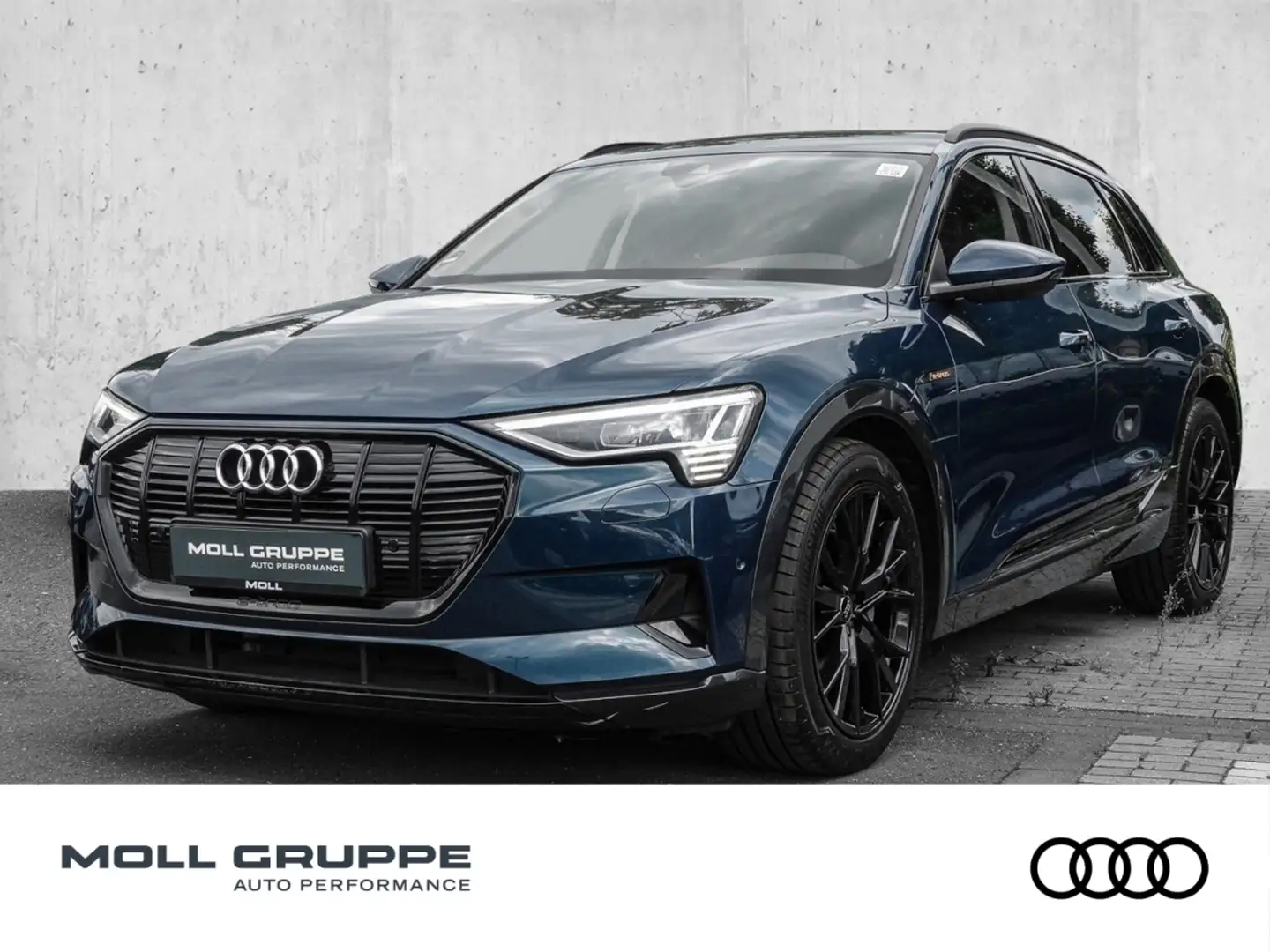 Audi e-tron advanced 55 quattro 300 kW AHK NAVI LUFT Blue - 1