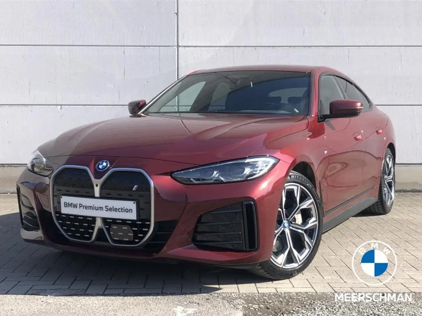 BMW i4 Msport 360c hud el seats alarm Rood - 1