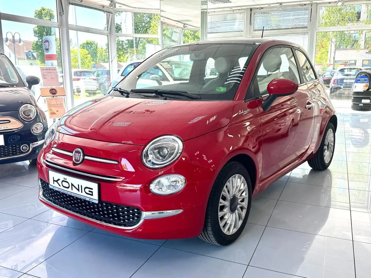 Fiat 500 1.0 GSE DOLCEVITA KLIMA*CARPLAY*TEMPO*PANO Rouge - 1