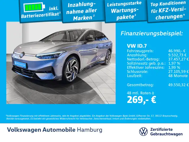 Volkswagen ID.7 Pro Matrix-LED AHK ParkAssist Navi Wärmepum