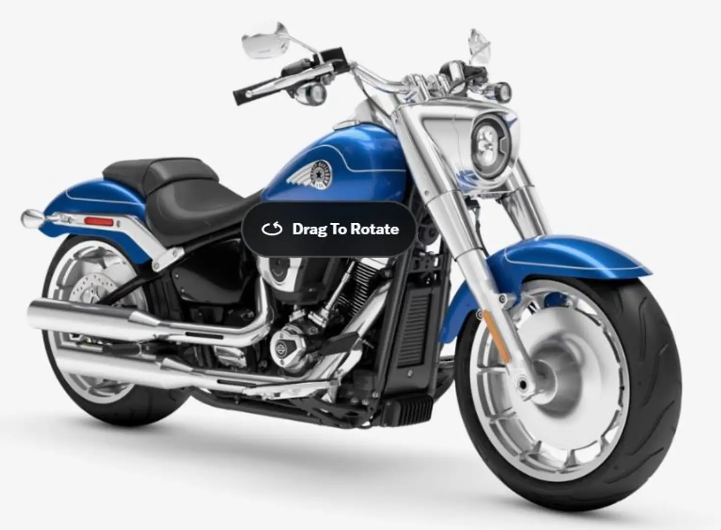 Harley-Davidson Fat Boy FLFB Softail Solid Colour Bleu - 1