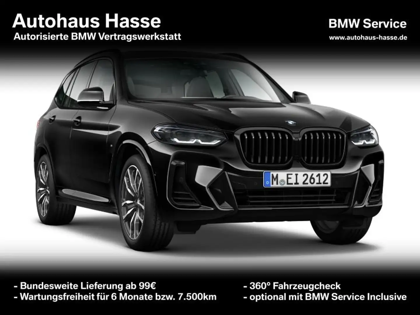 BMW X3 xDr 30d M-Sport +20Z PANO AHK HiFi KOMFORTZUG Schwarz - 1