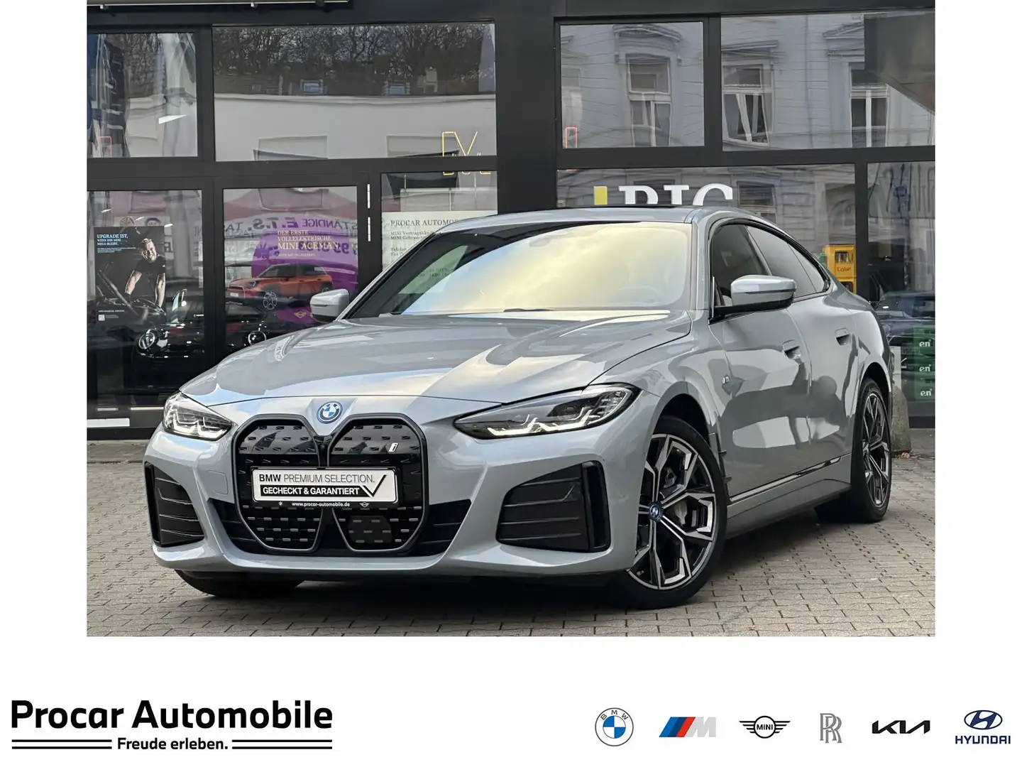BMW i4 eDrive40 Gran Coupe M Sport DA Prof PA+ HuD Grau - 1