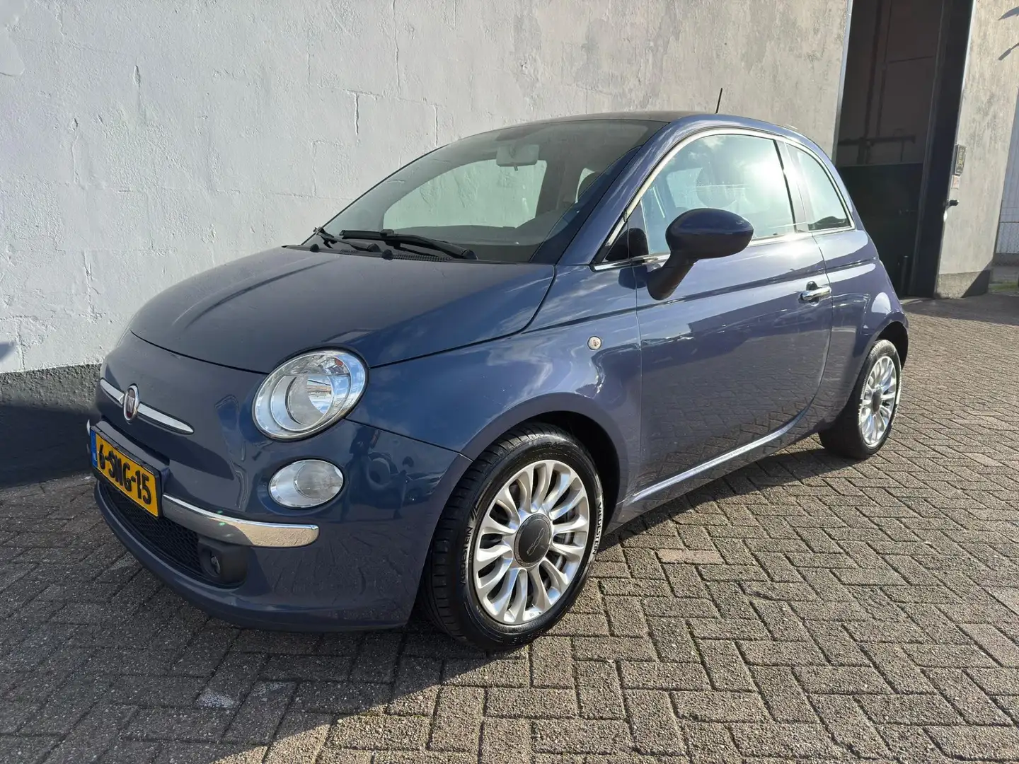 Fiat 500 0.9 TwinAir Lounge - Airco - LMV Bleu - 1
