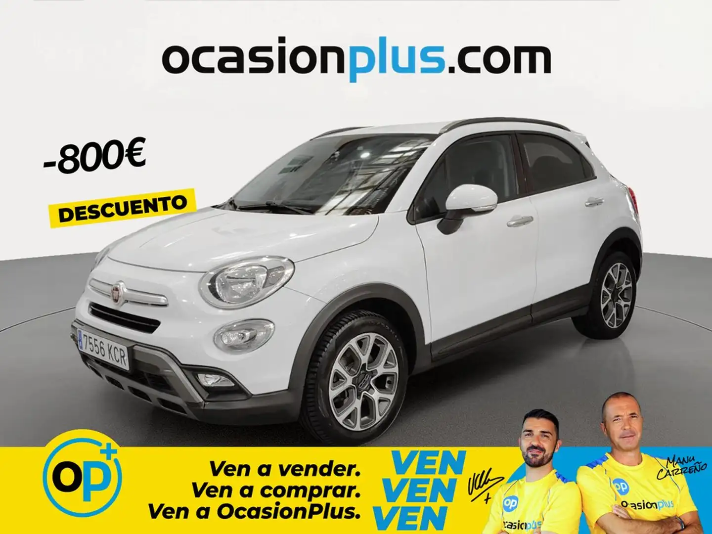 Fiat 500X 1.6Mjt Cross Plus 4x2 88kW Blanco - 1