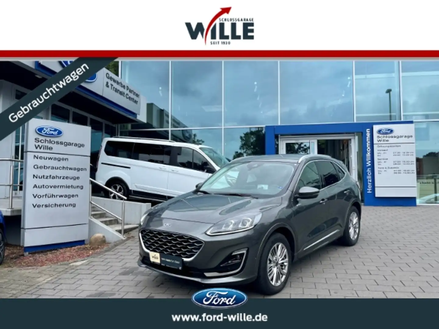 Ford Kuga Vignale Techno-/Fahrerassist.Paket Premium-Leder Grau - 1