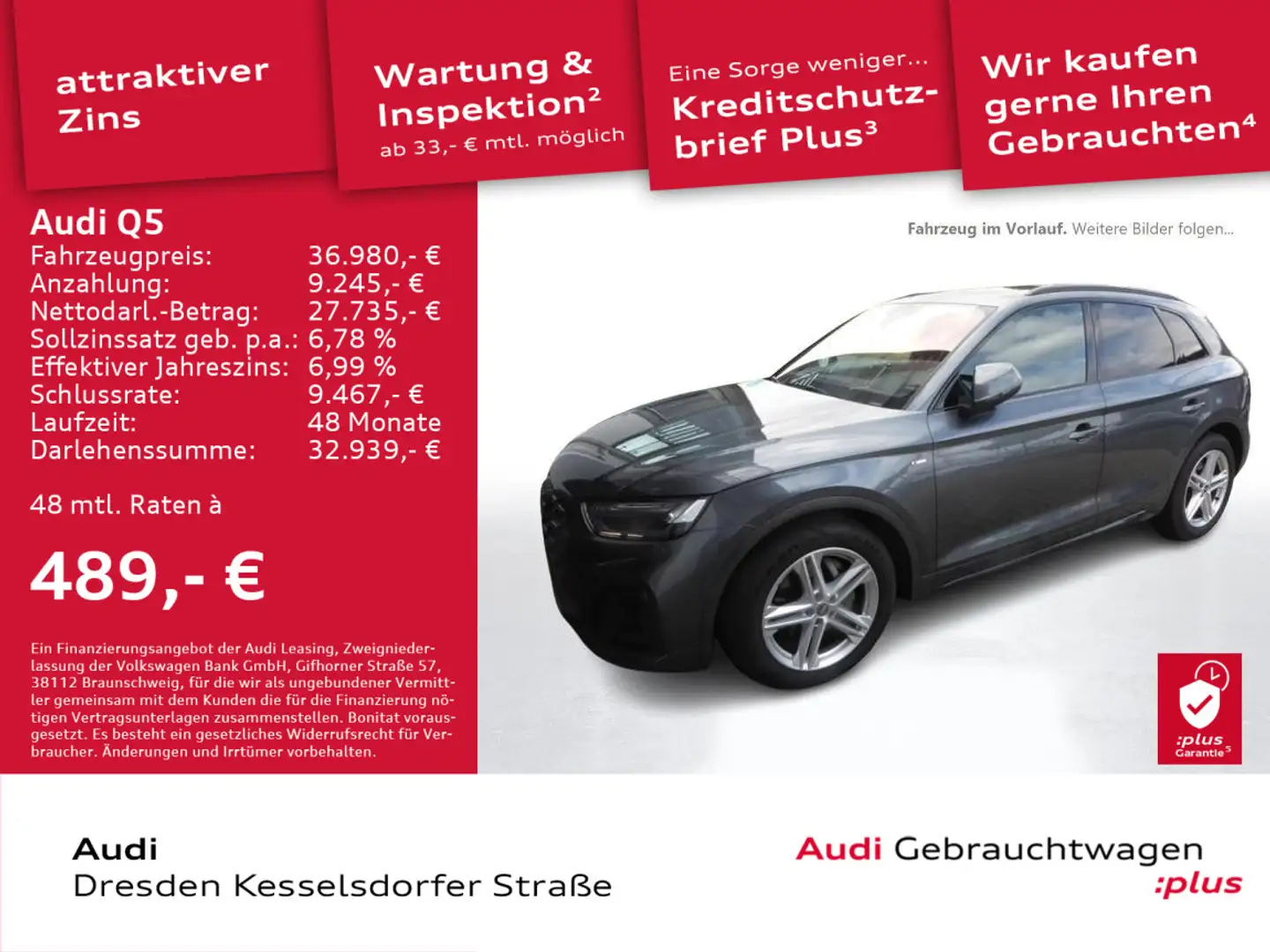 Audi Q5 SUV S line 40 TDI quattro 150(204) kW(PS) S t Grau - 1