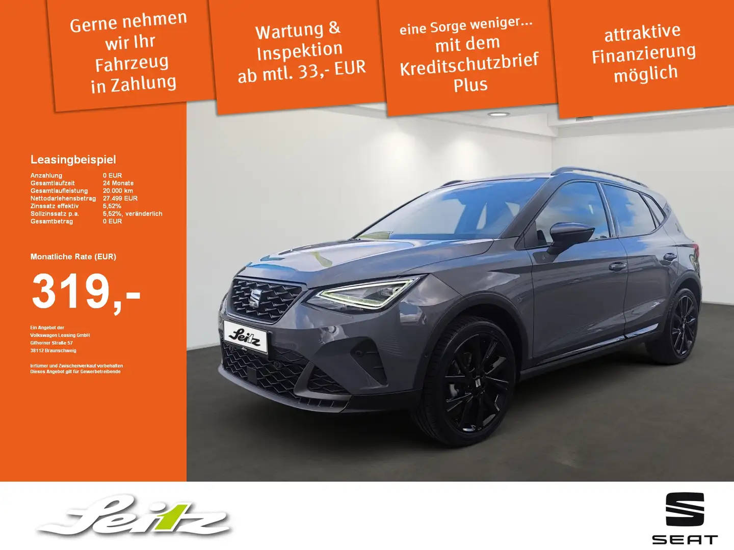 SEAT Arona 1.0 TSI FR *LED*KAMERA*NAVI* Grau - 1