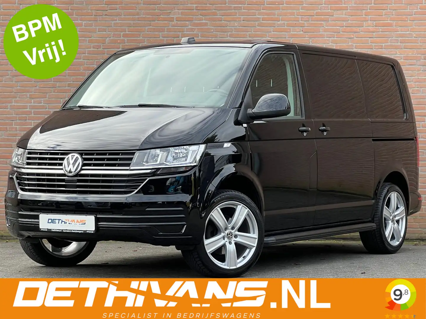 Volkswagen T6.1 Transporter 2.0TDI 150PK DSG / Carplay / 2x Schuifdeur / Euro6 Schwarz - 1