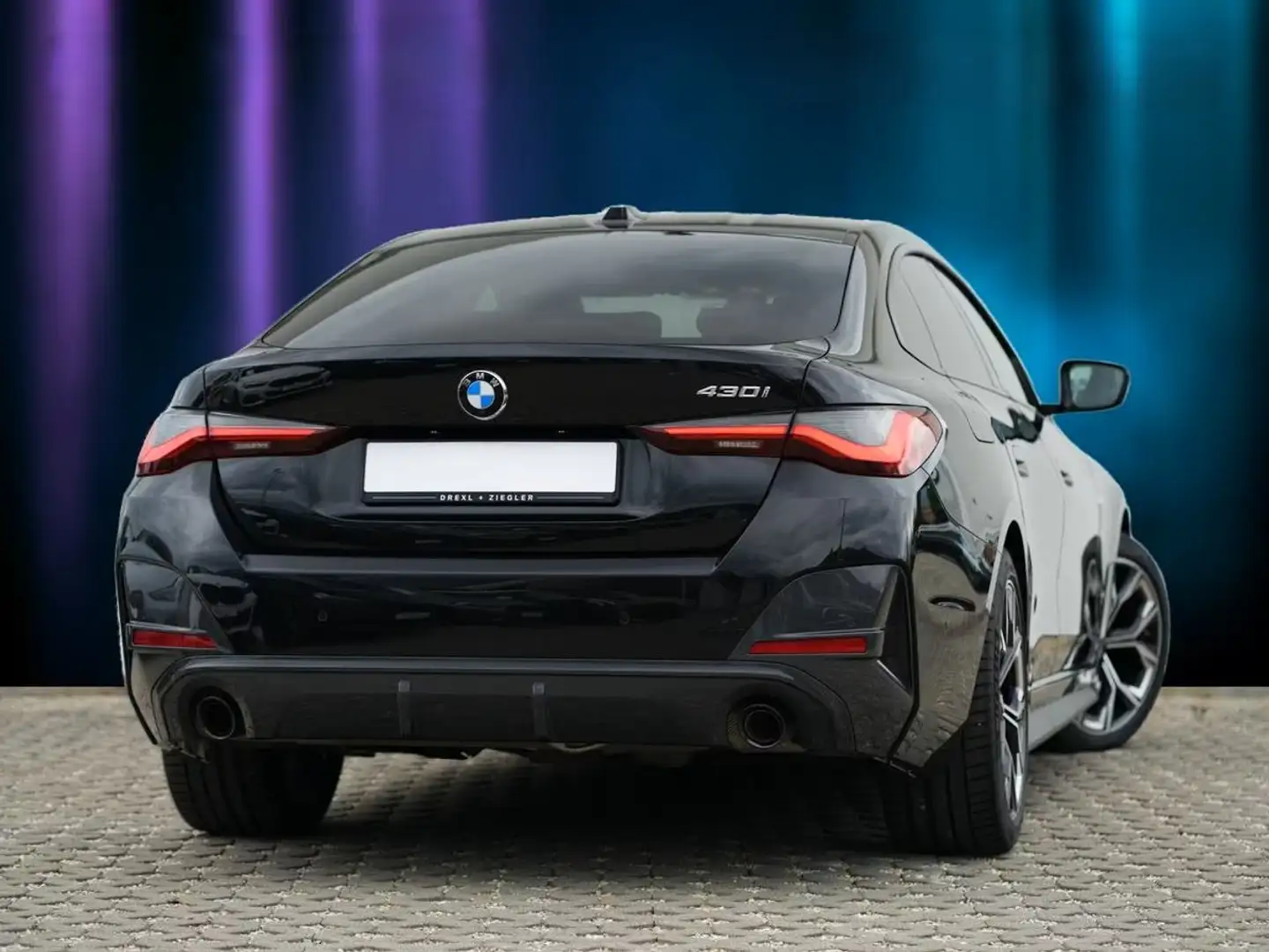 BMW 430 430i Gran Coupe Msport auto TETTUCCIO+RETROCAMERA Schwarz - 2