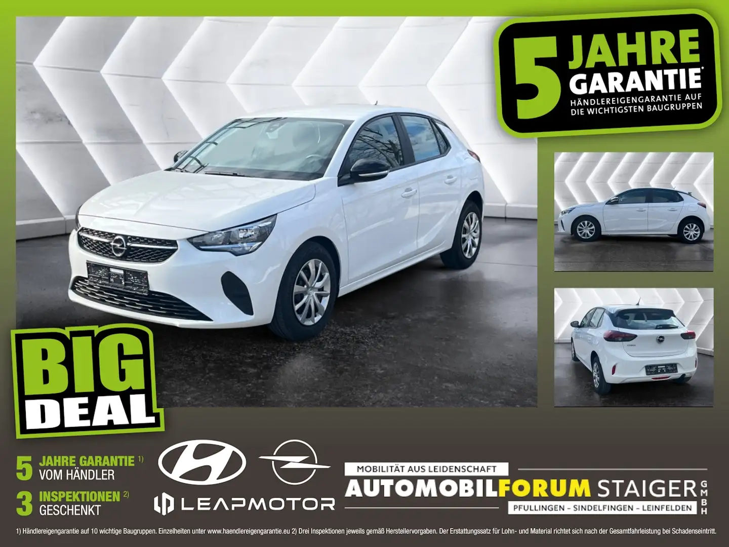 Opel Corsa F 1.2 Edition 5 Jahre Garantie BigDeal Bianco - 1