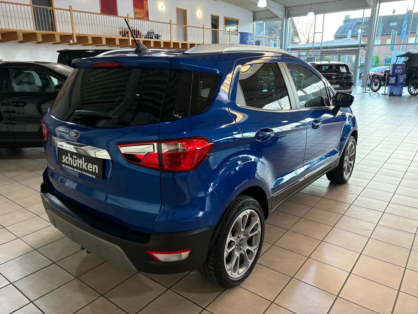 Ford EcoSport 1.0 EcoBoost Titanium AHK, ALU, WiPa, eGSD, NAVI Bleu - 2