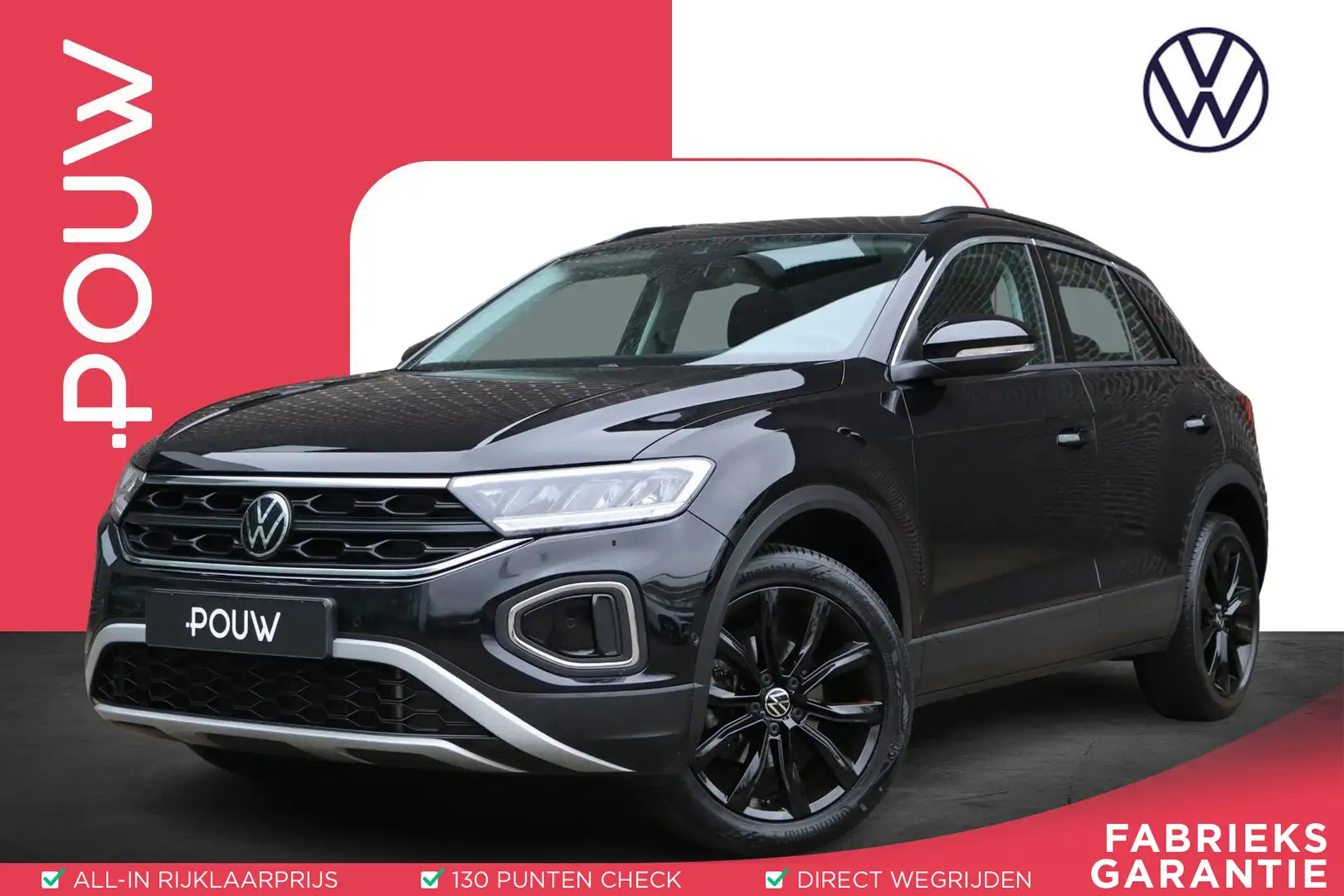 Volkswagen T-Roc 1.5 TSI 150pk DSG Life Business | Trekhaak Afneemb Schwarz - 1