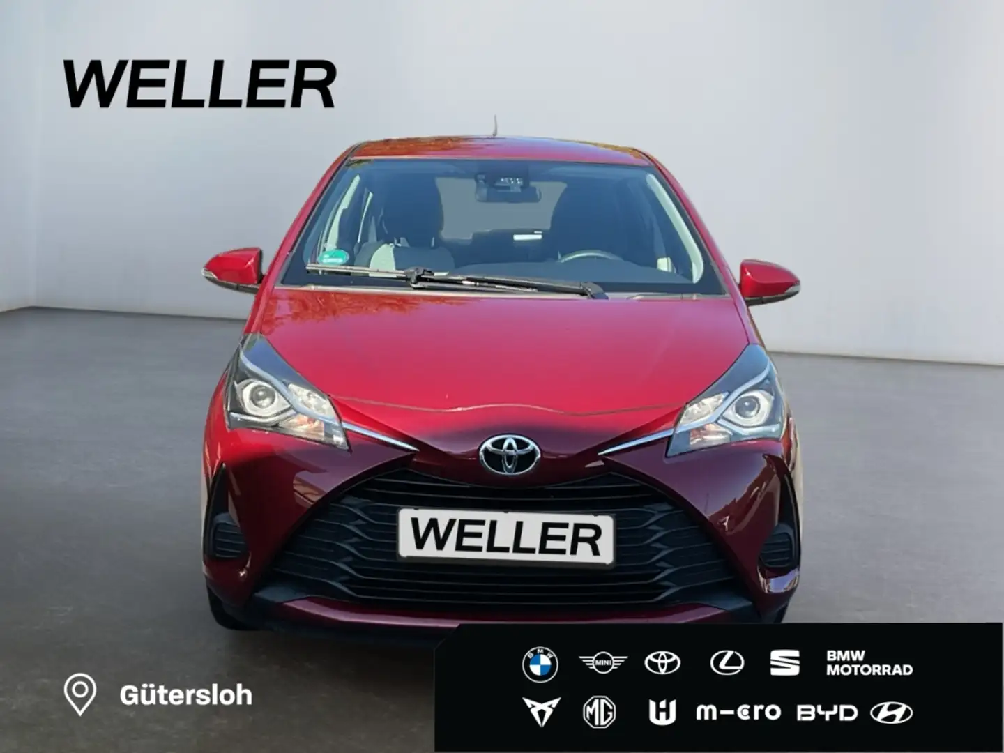 Toyota Yaris 1.0 Comfort *Kamera*Spurhalteassistent* Rouge - 2