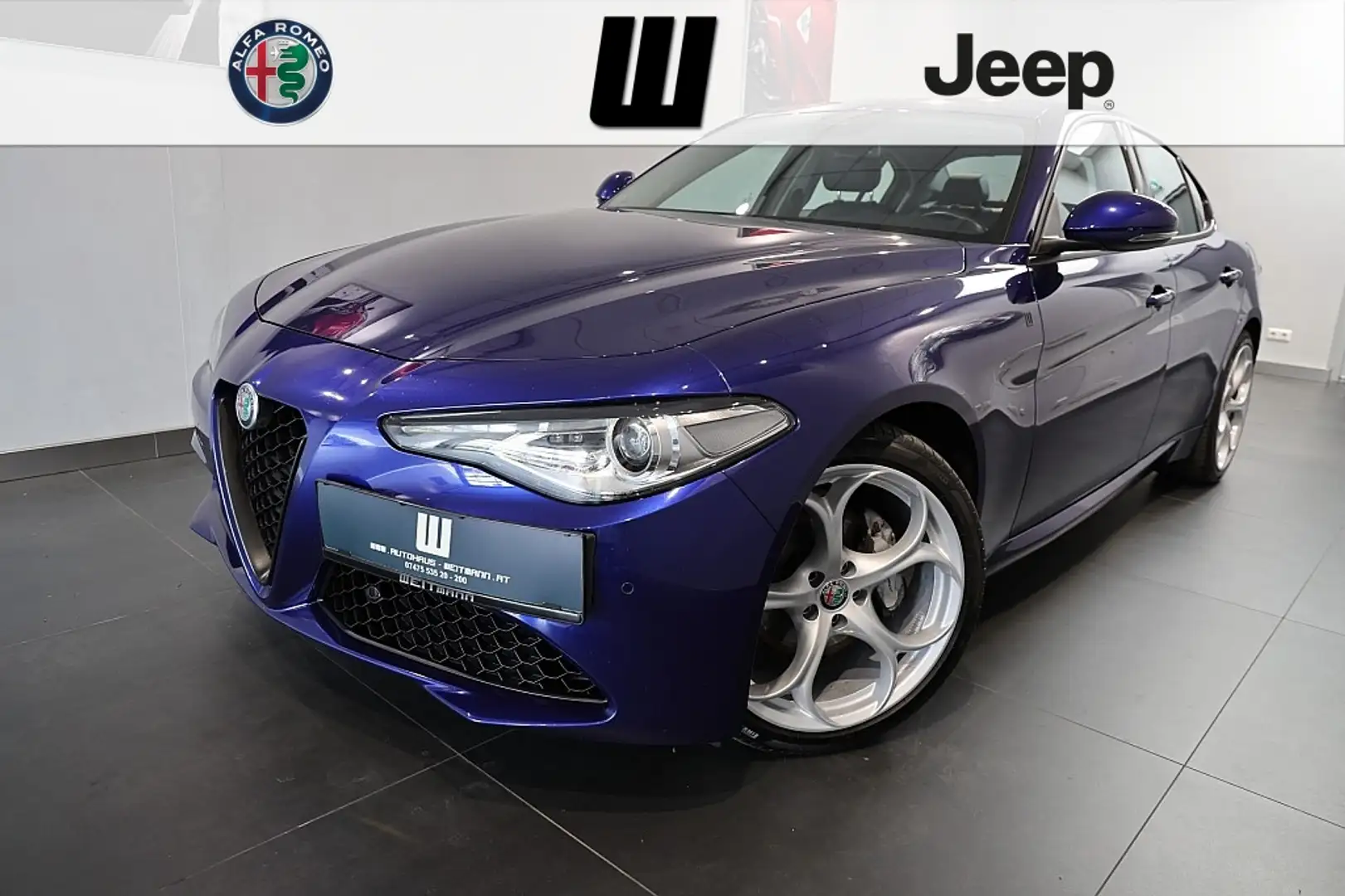 Alfa Romeo Giulia 2.2 16V 160 PS AT8 Super MY20 Синій - 1