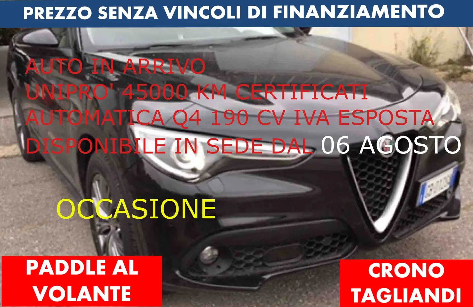 Alfa Romeo Stelvio 190cv Q4 PADDLE F1 *PREZZO VERO* UNIPRO CRONO TAGL - 1
