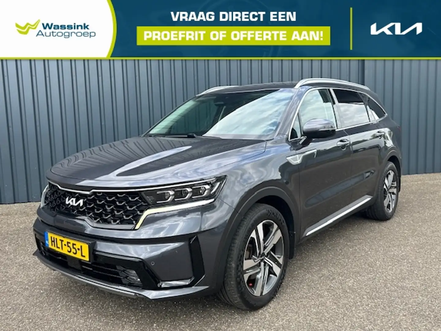 Kia Sorento 1.6 T-GDi 265pk Plug-in Hybrid 4WD Aut DynamicLine Zwart - 1