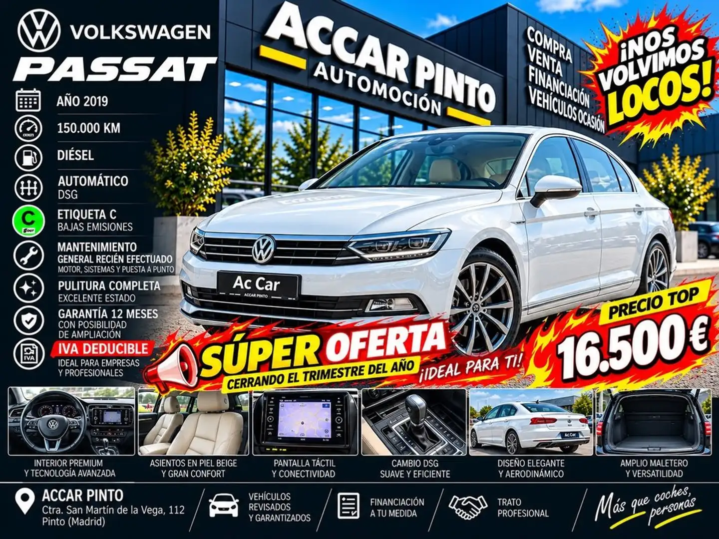 Volkswagen Passat Variant 2.0 TDI 110kW (150CV) Blanco - 1