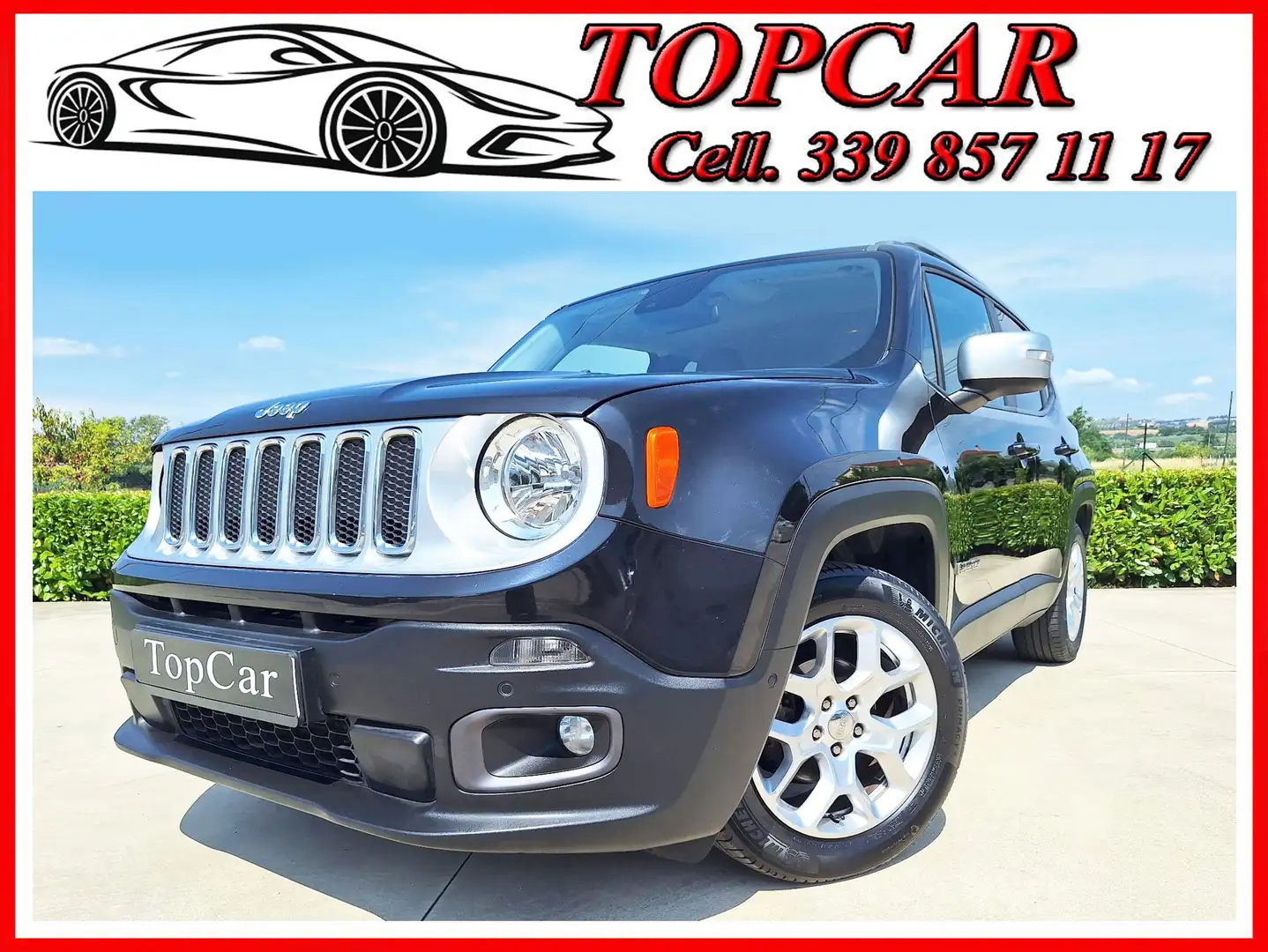 Jeep Renegade Renegade 1.6 mjt Limited fwd 120cv my18 Nero - 1