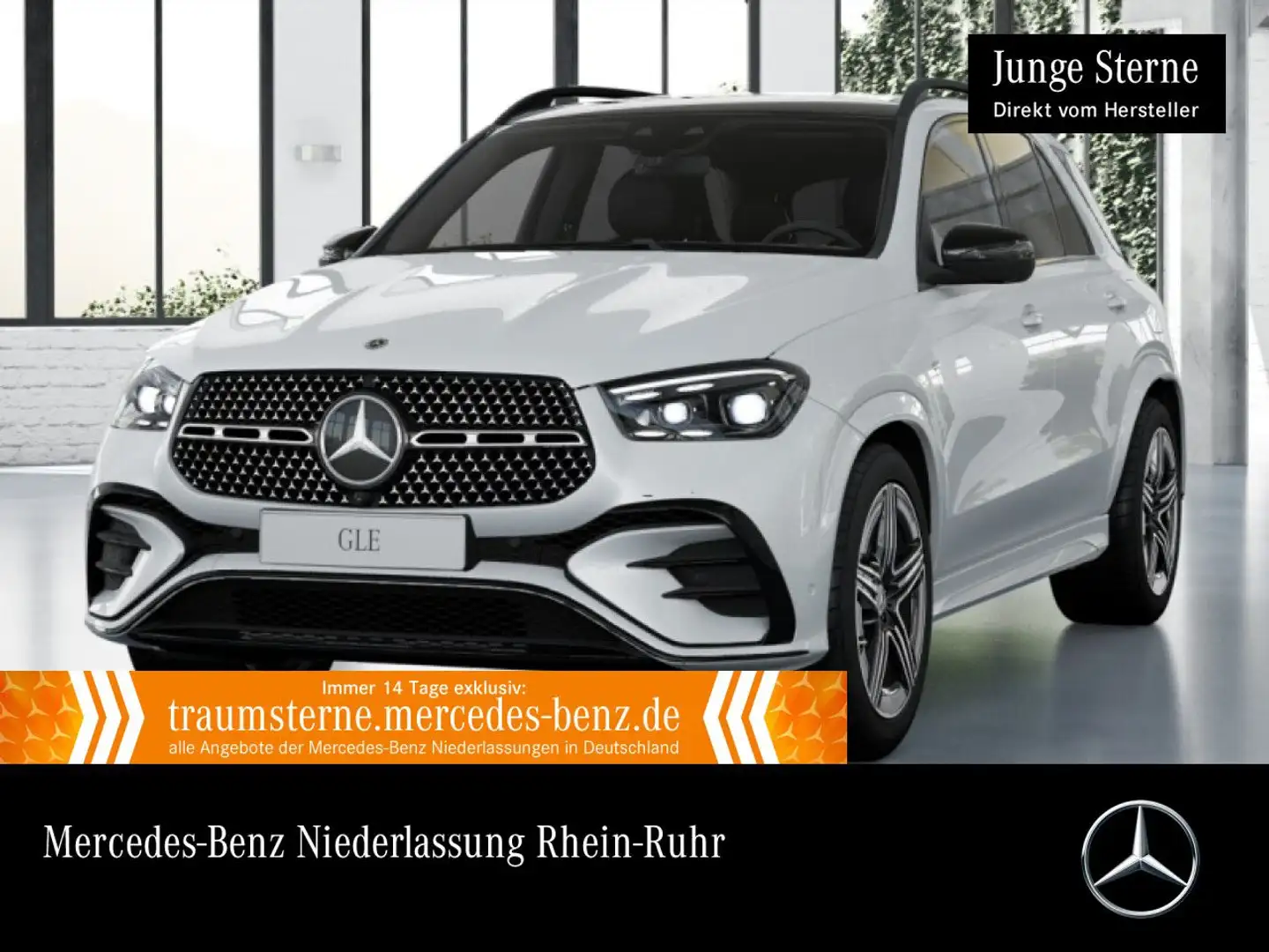 Mercedes-Benz GLE 400 e 4M AMG+NIGHT+PANO+360+AHK+MULTIBEAM+HUD Weiß - 1