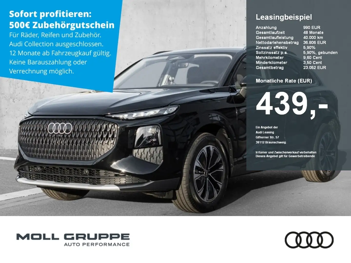 Audi Q3 SUV TFSI 110 kW S tronic ACC AKUSTIKGLAS AUT Negro - 1