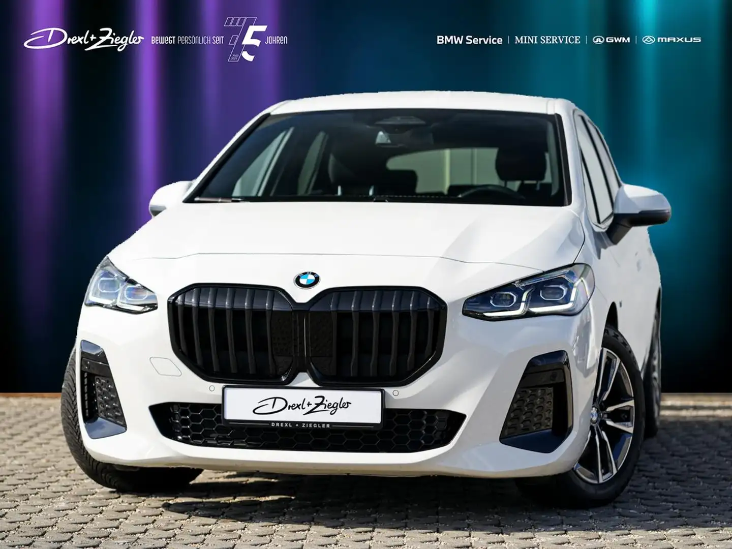BMW 220 220i Active Tourer M-Sport AHK ACC adLED KoZg Weiß - 1