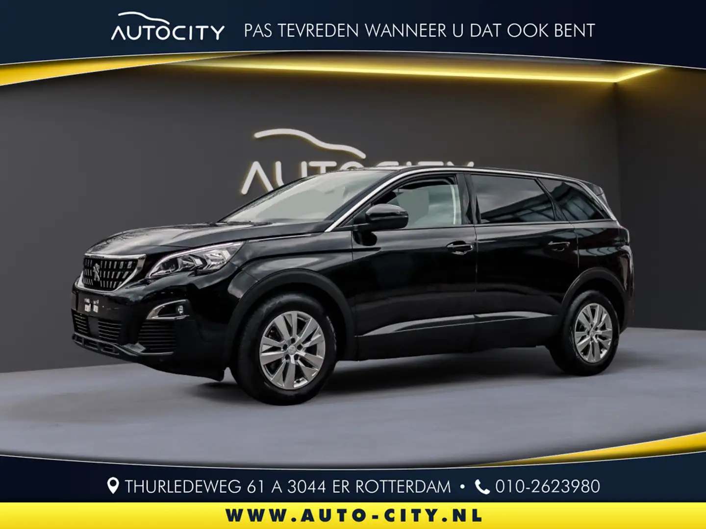 Peugeot 5008 1.2 Puretech Active Business 7p l Navi l PDC l Lan Noir - 1