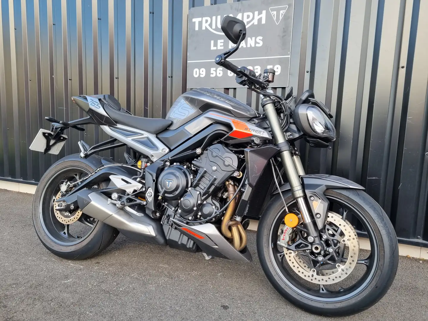 Triumph Street Triple 765 Gris - 2