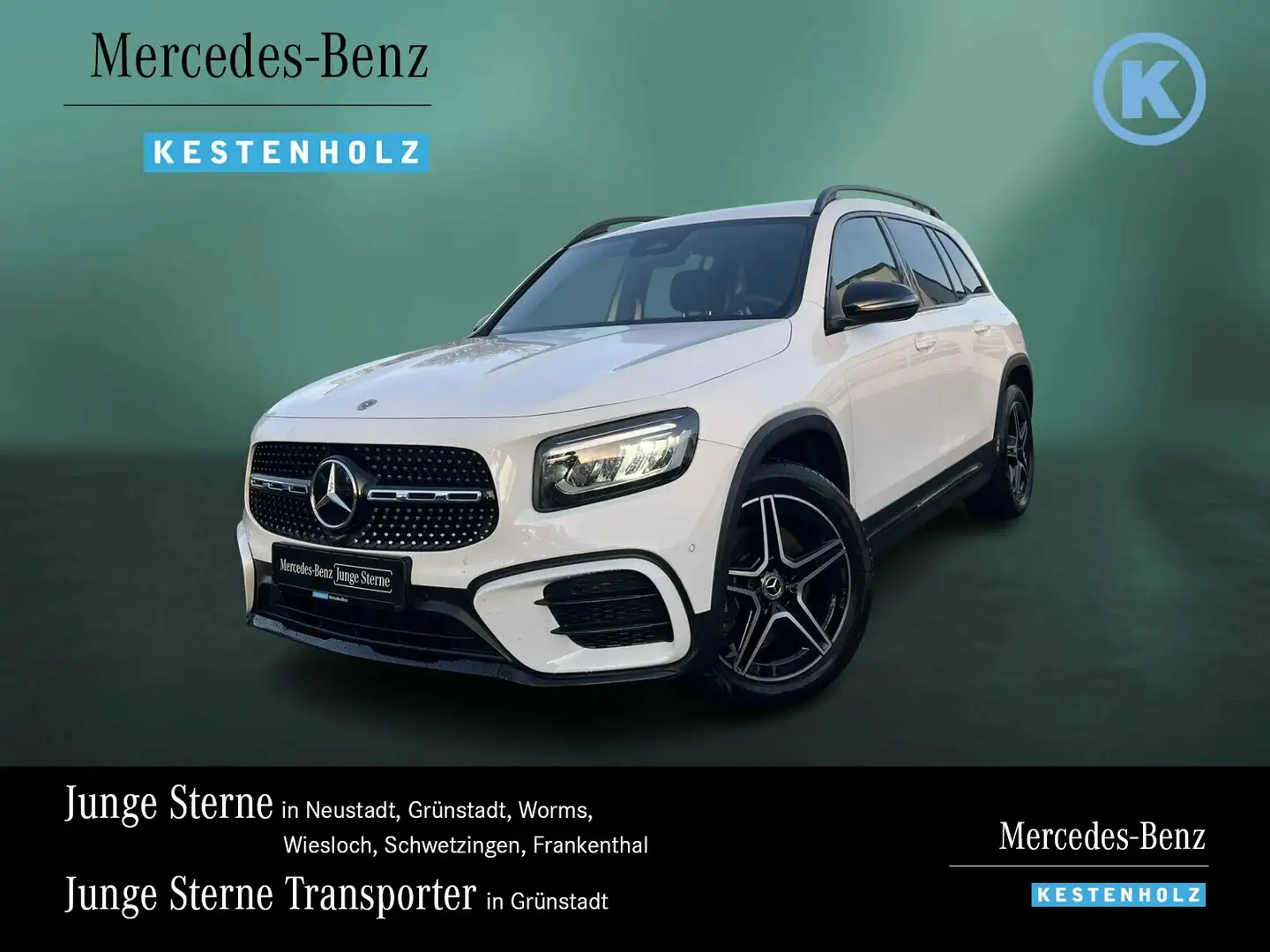 Mercedes-Benz GLB 220 GLB 220 d 4M AMG+NIGHT+STHZ+AHK+KAM+SOUND+EASYP Weiß - 1