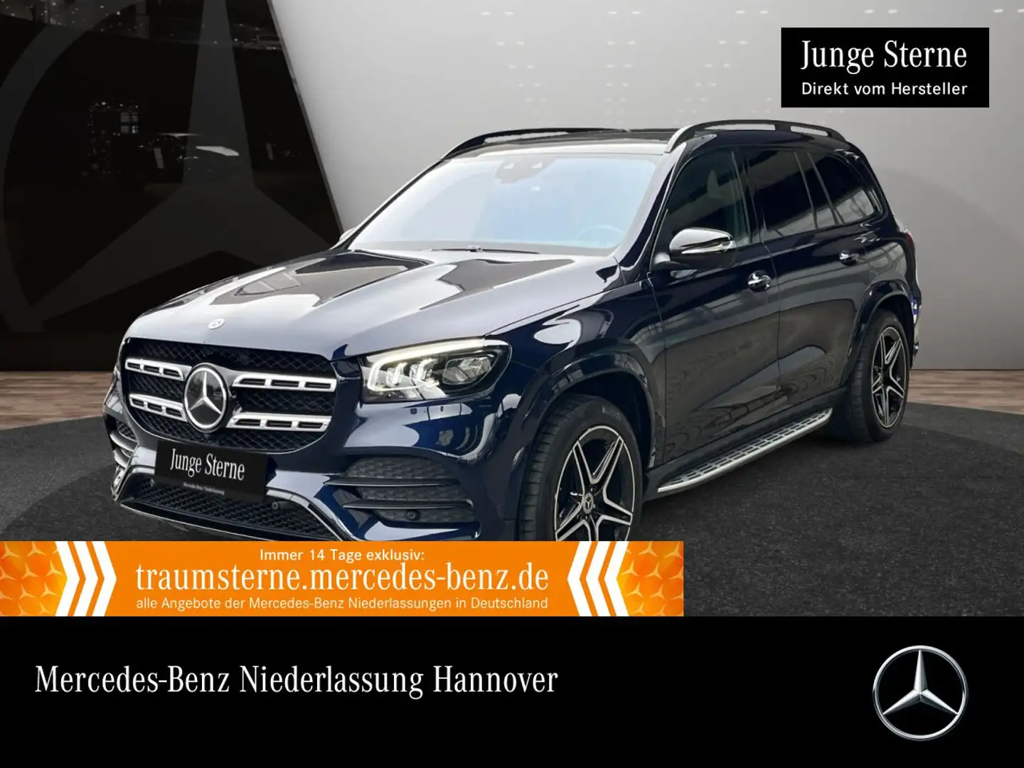 Mercedes-Benz GLS 400 d 4M AMG+EXCLUSIVE+NIGHT+PANO+360+AHK+HUD Blau - 1