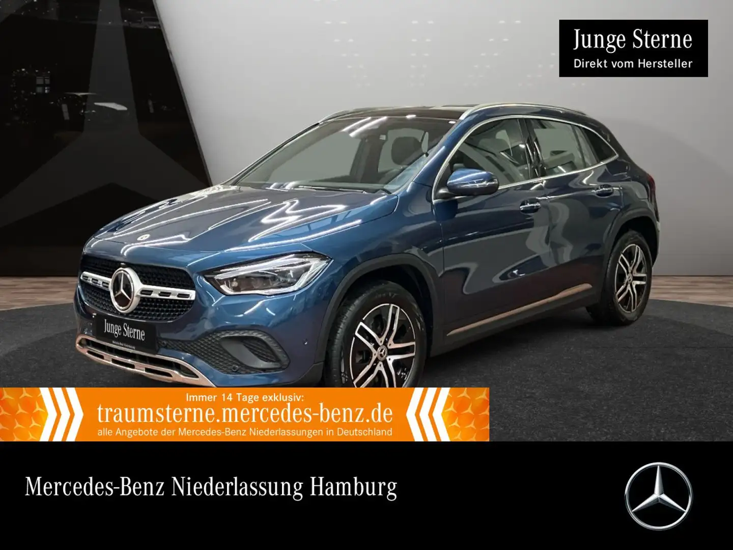Mercedes-Benz GLA 250 e PROGRESSIVE+PANO+360°+AHK+MULTIBEAM+HUD Blau - 1