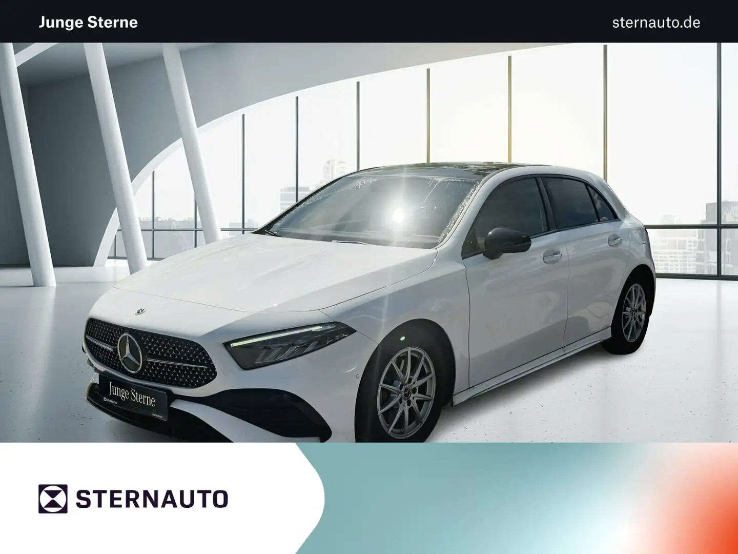 Mercedes-Benz A 200 A 200 AMG Pano RüCam Night KeylessGo DAB AMG Line Weiß - 1