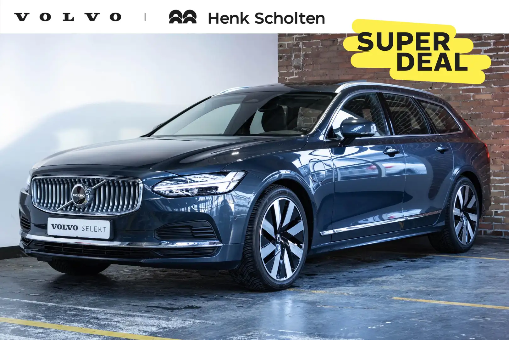 Volvo V90 T6 Automaat Recharge AWD Ultra Bright | Long Range Blauw - 1