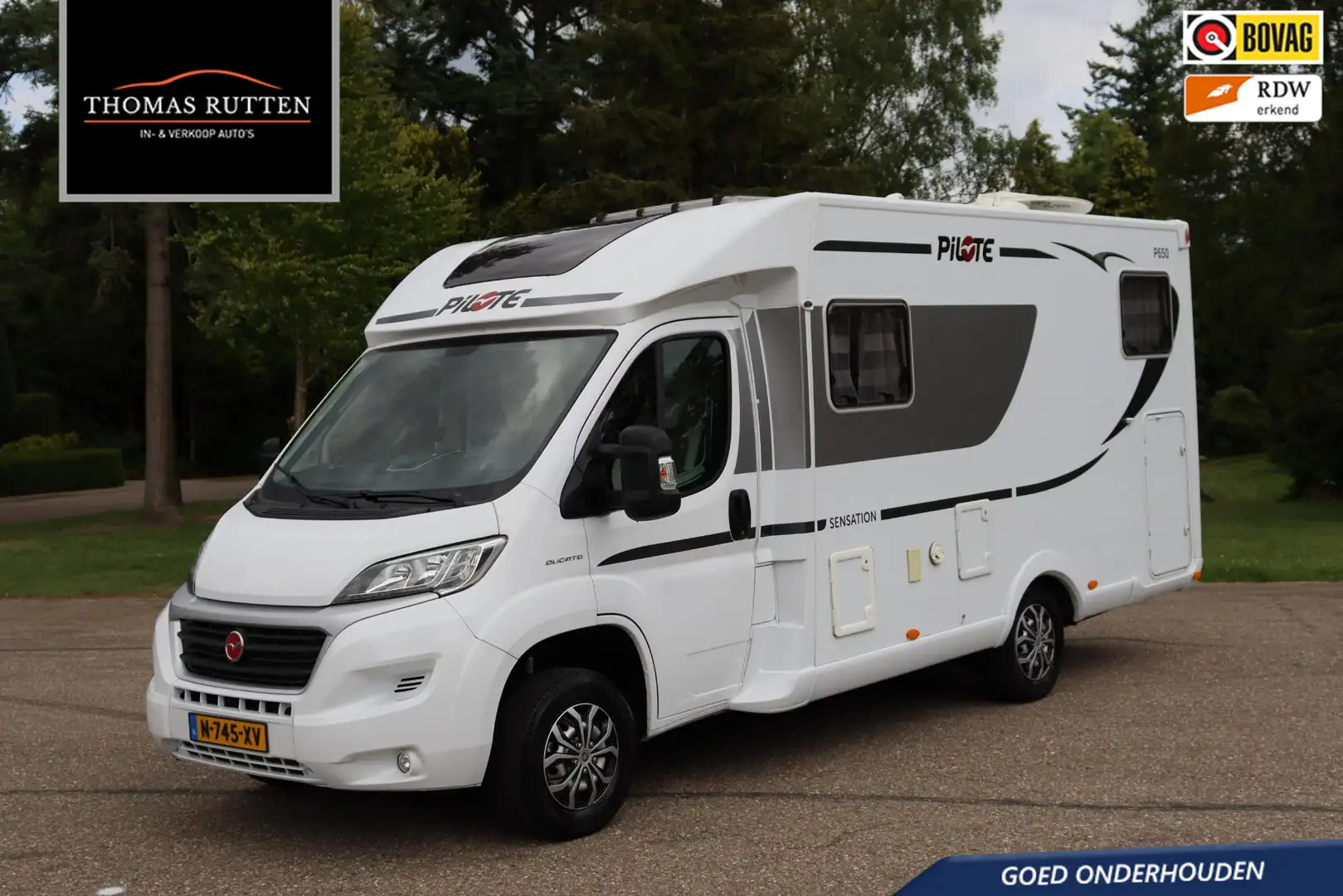 Fiat Pilote P650U Sensation 2017 | Fietsendrager | Blanco - 1