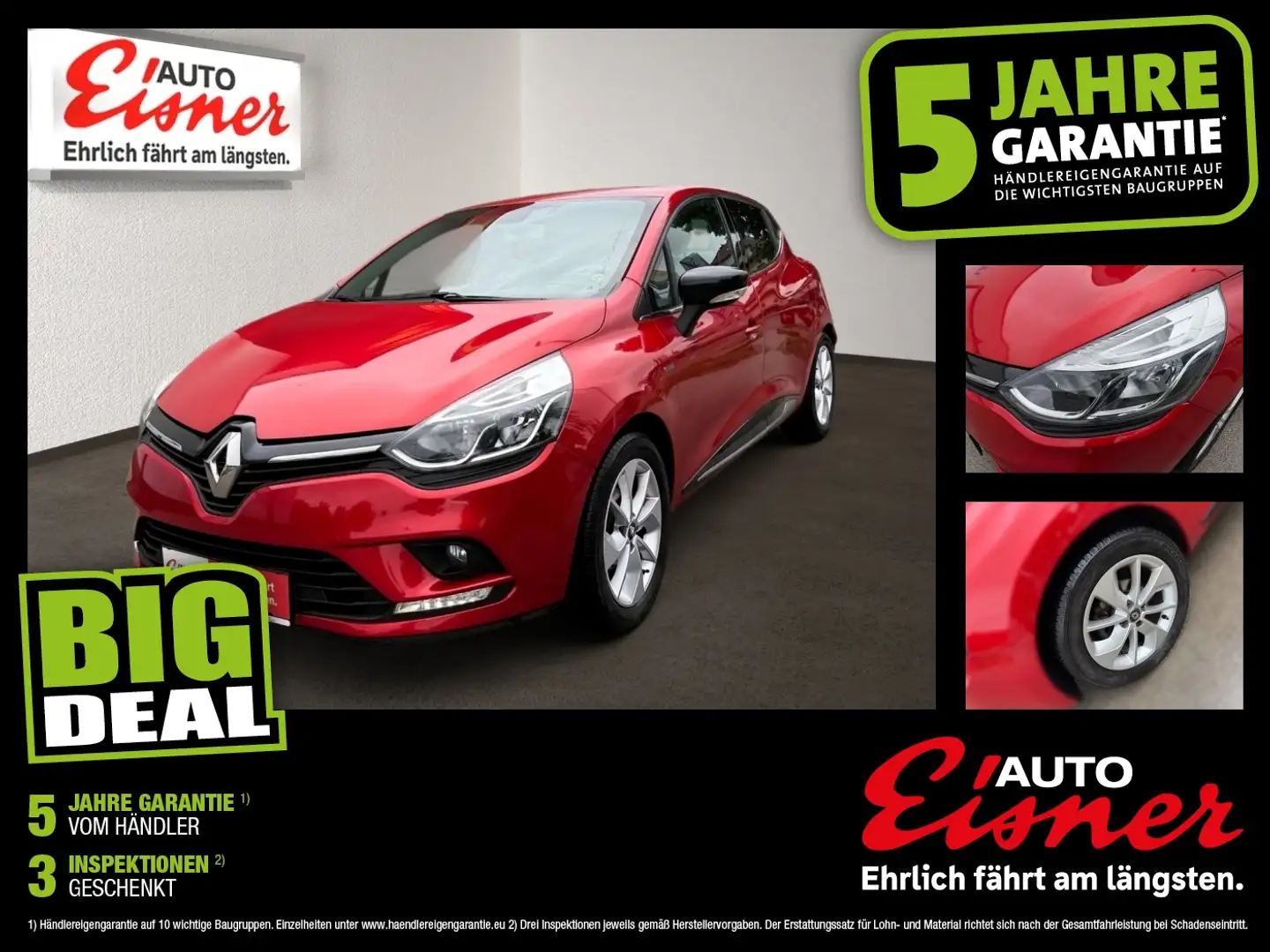 Renault Clio Limited Energy TCe 90 Ecoleader ABS ESP Rot - 1