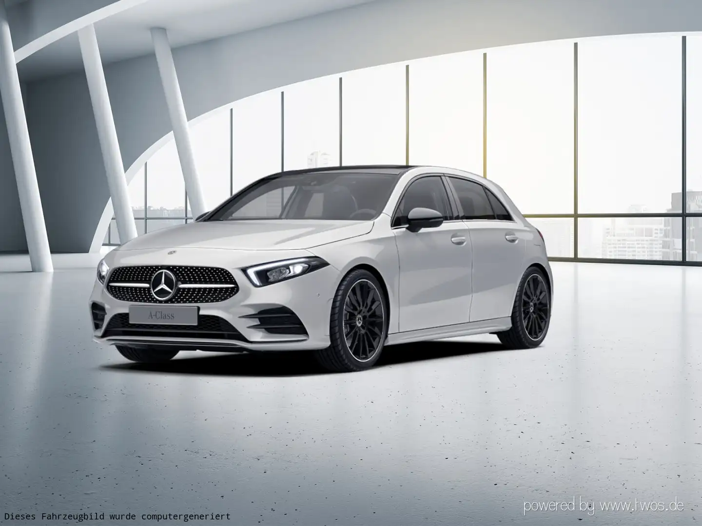 Mercedes-Benz A 250 A 250 e Kompaktlimousine  AMG Line Navi/Pano.-Dach Weiß - 2