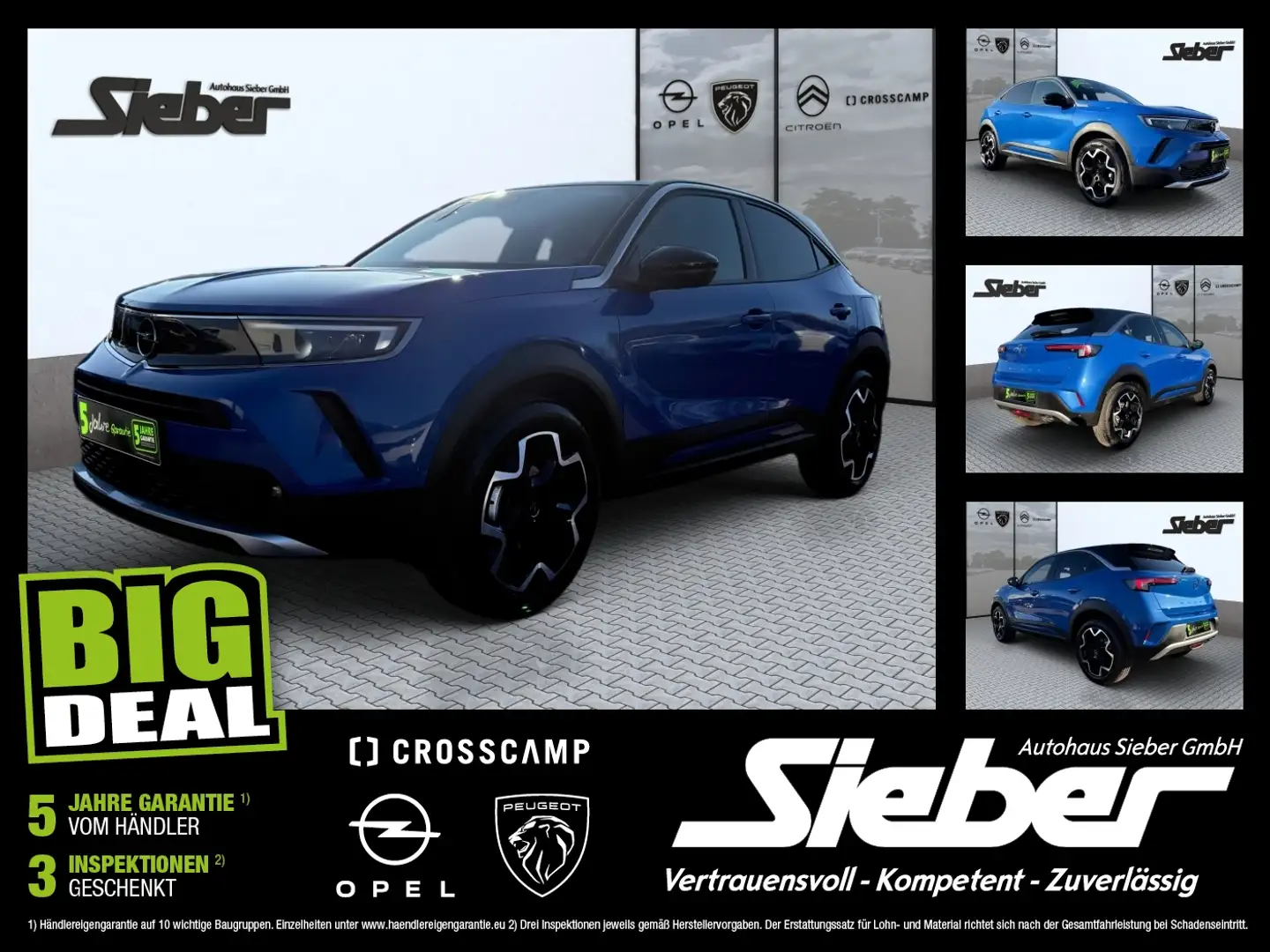 Opel Mokka 1.2 Turbo Ultimate Sitzhzg Navi Kamera Blau - 1