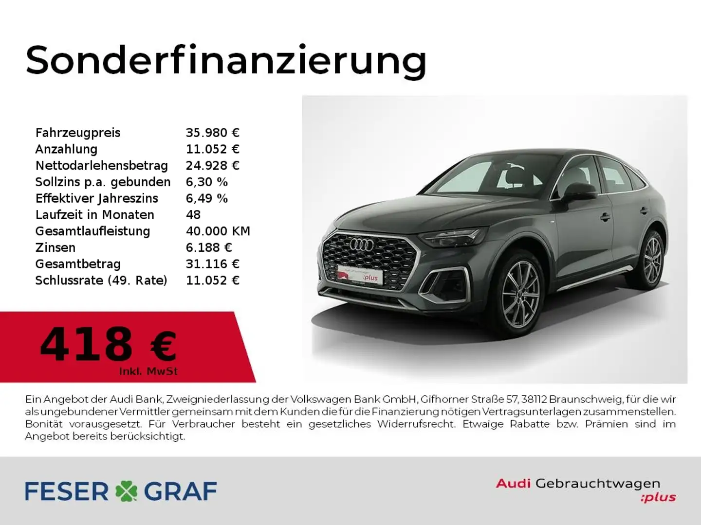 Audi Q5 Sportback 45 TFSI S Line HUD,Pano,Sthzg,B&O Grijs - 1
