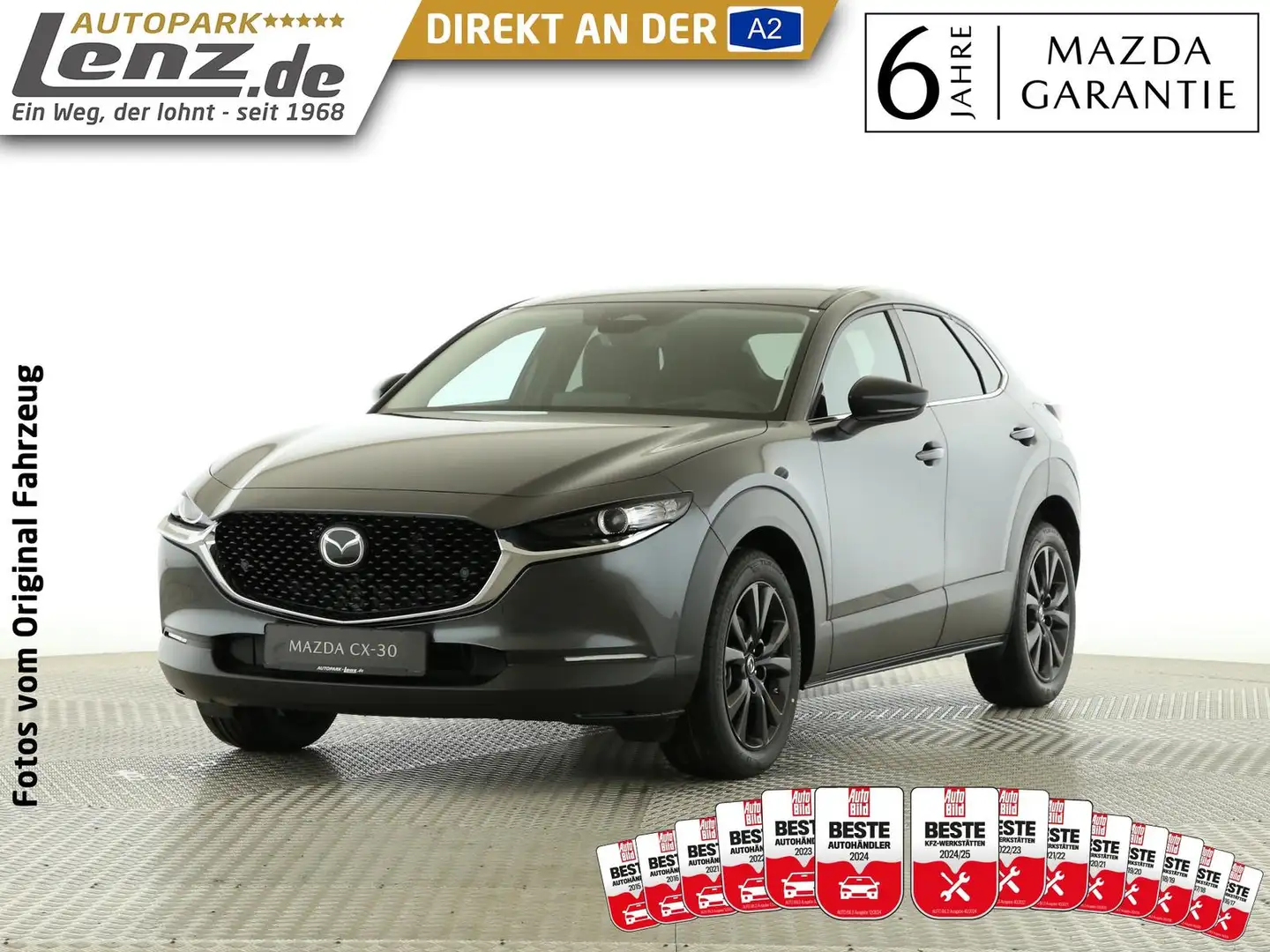 Mazda CX-30 Homura   LED Navi HUD RFK ACC SHZ ACAA FSE Gris - 1